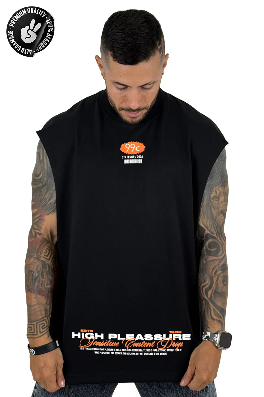 CAMISILLA OVERSIZE ALTO GRAMAJE HIGH PLEASURE