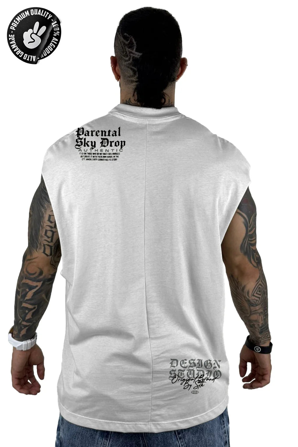 CAMISILLA OVERSIZE ALTO GRAMAJE PARENTAL SKY