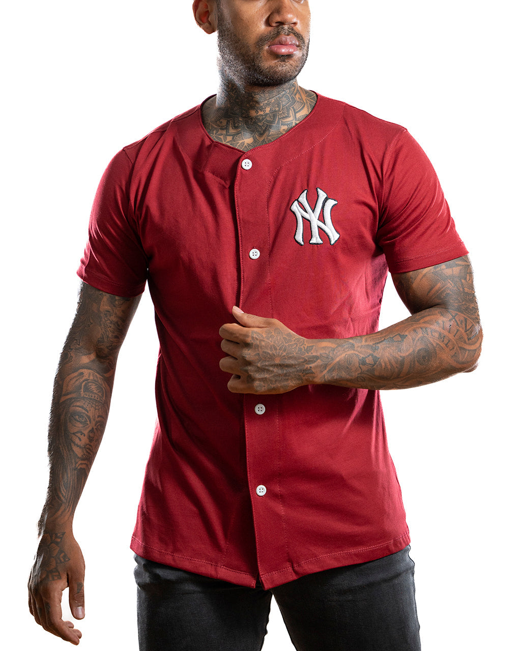 BEISBOLERA VINO NY BORDADO New Styles City