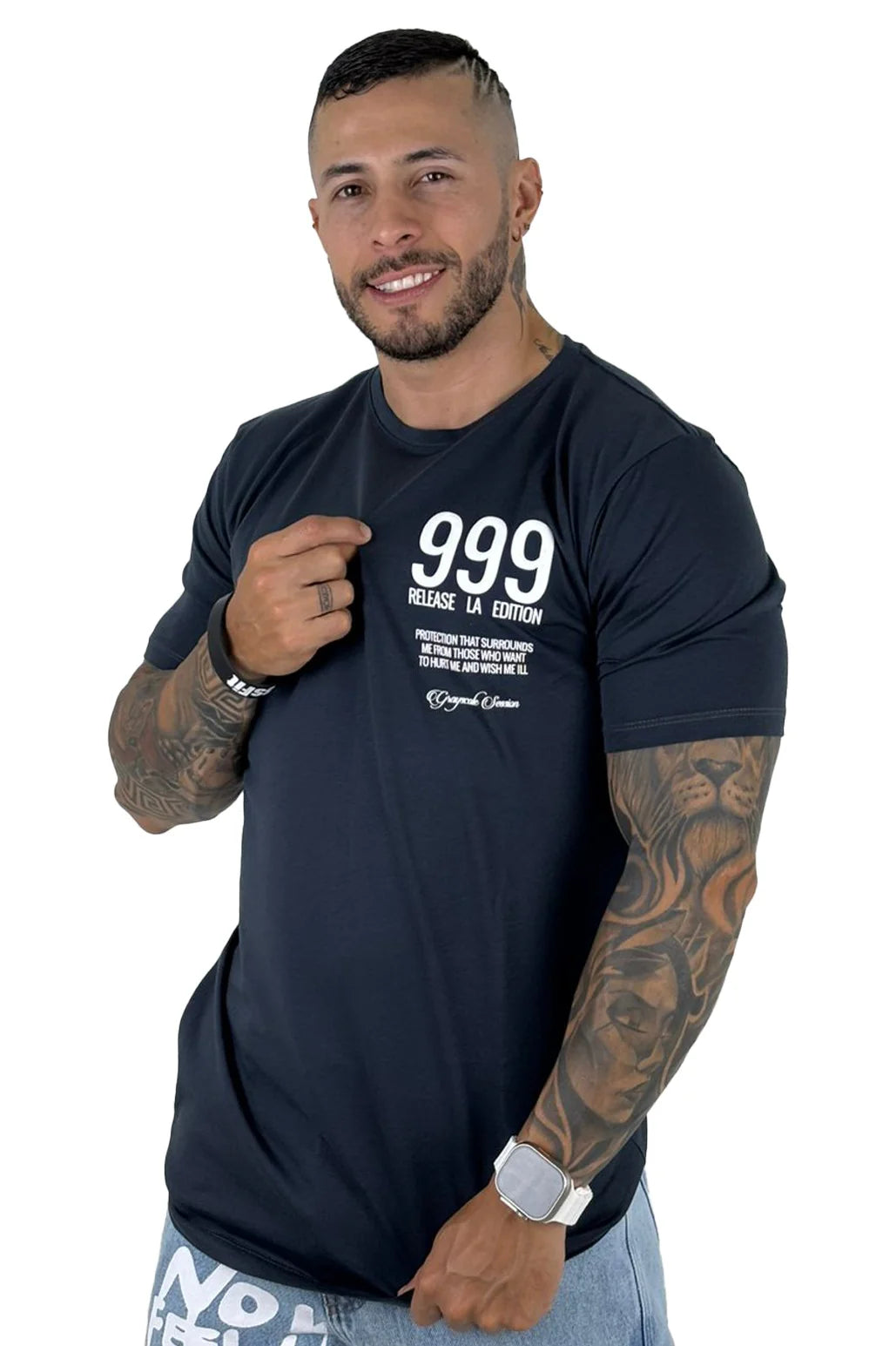 CAMISETA AZUL ACERO 999