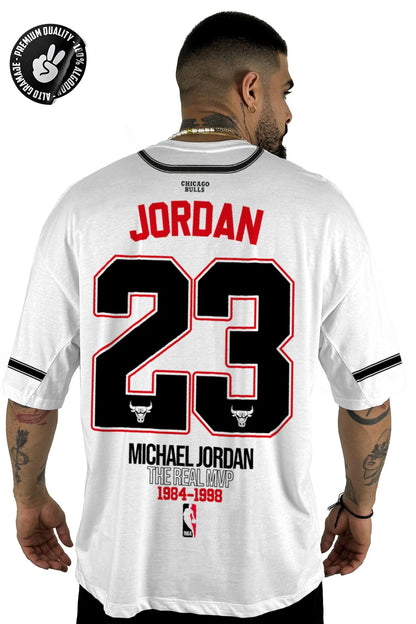 OVERSIZE H ALTO GRAMAJE BULLS JORDAN BLANCA