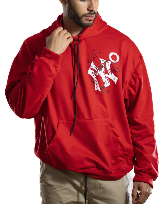 HODDIE OVERSIZE NY ROJO