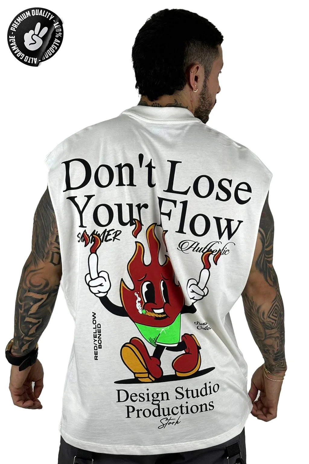 CAMISILLA OVERSIZE ALTO GRAMAJE DON´T LOSE YOUR FLOW