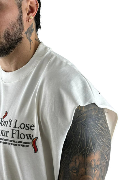 CAMISILLA OVERSIZE ALTO GRAMAJE DON´T LOSE YOUR FLOW