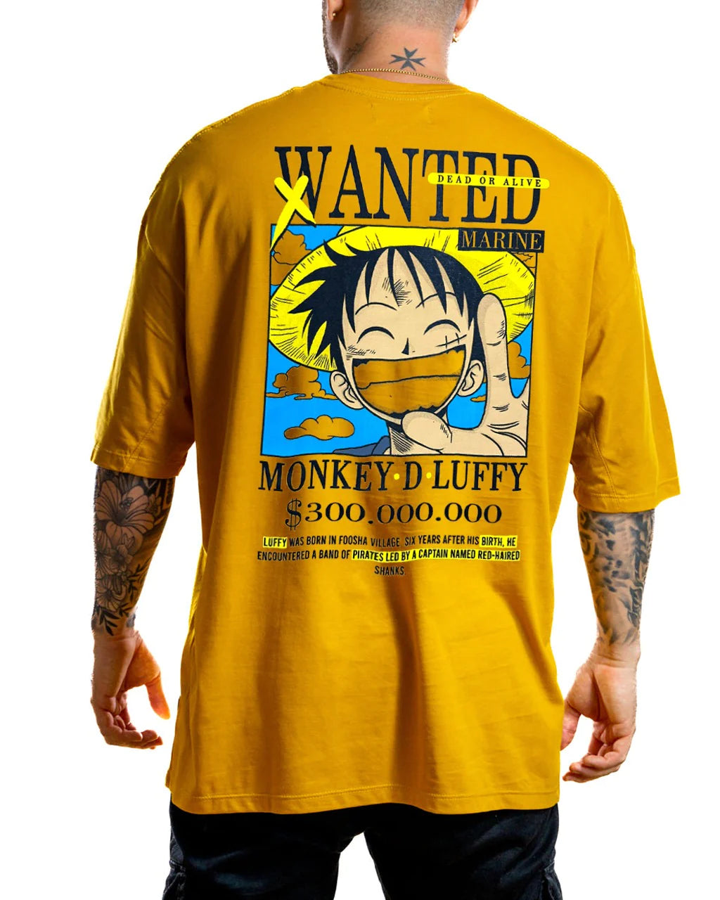 OVERSIZE H WANTED LUFFY