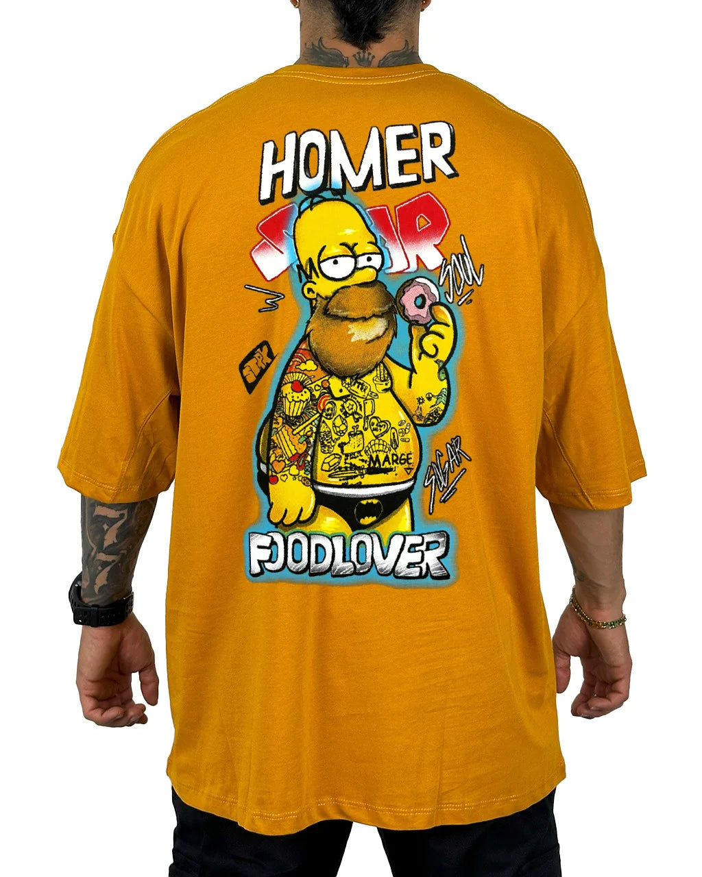 OVERSIZE H HOMERO FOODLOVER MOSTAZA