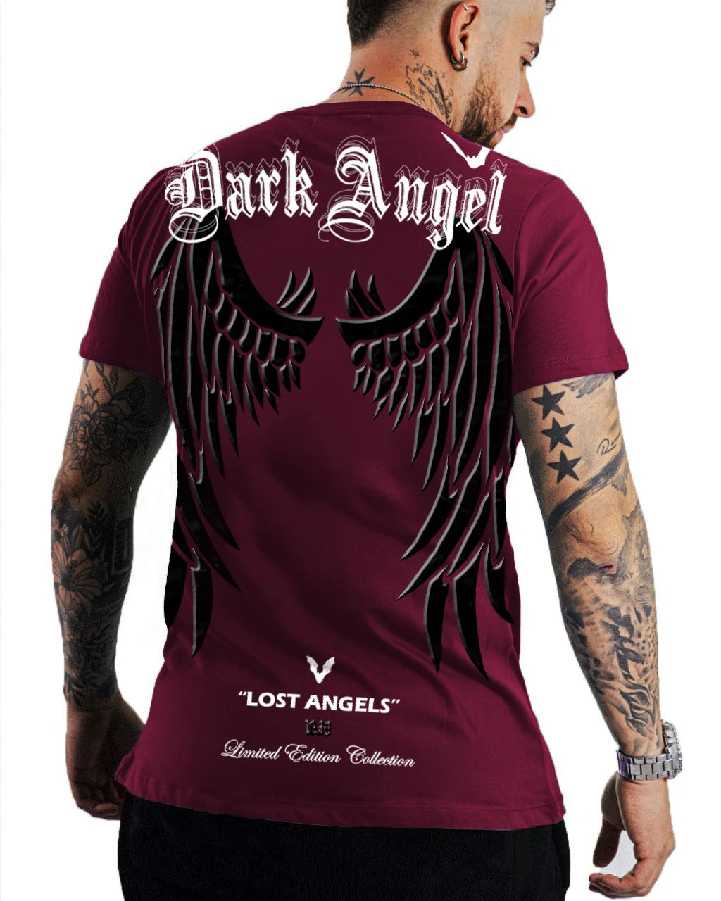 CAMISETA DARK ANGEL VINO