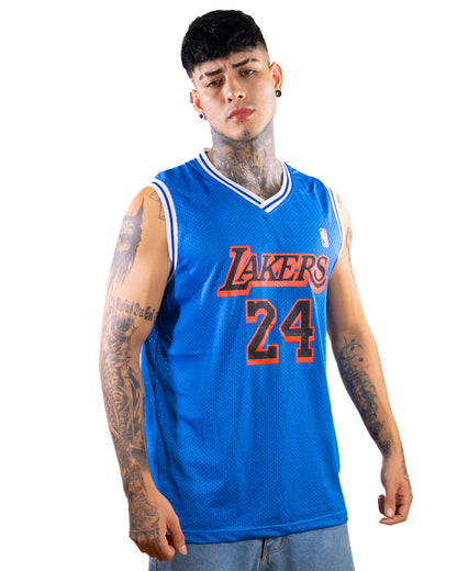 CAMISILLA LAKERS AZUL 24 BRYANT