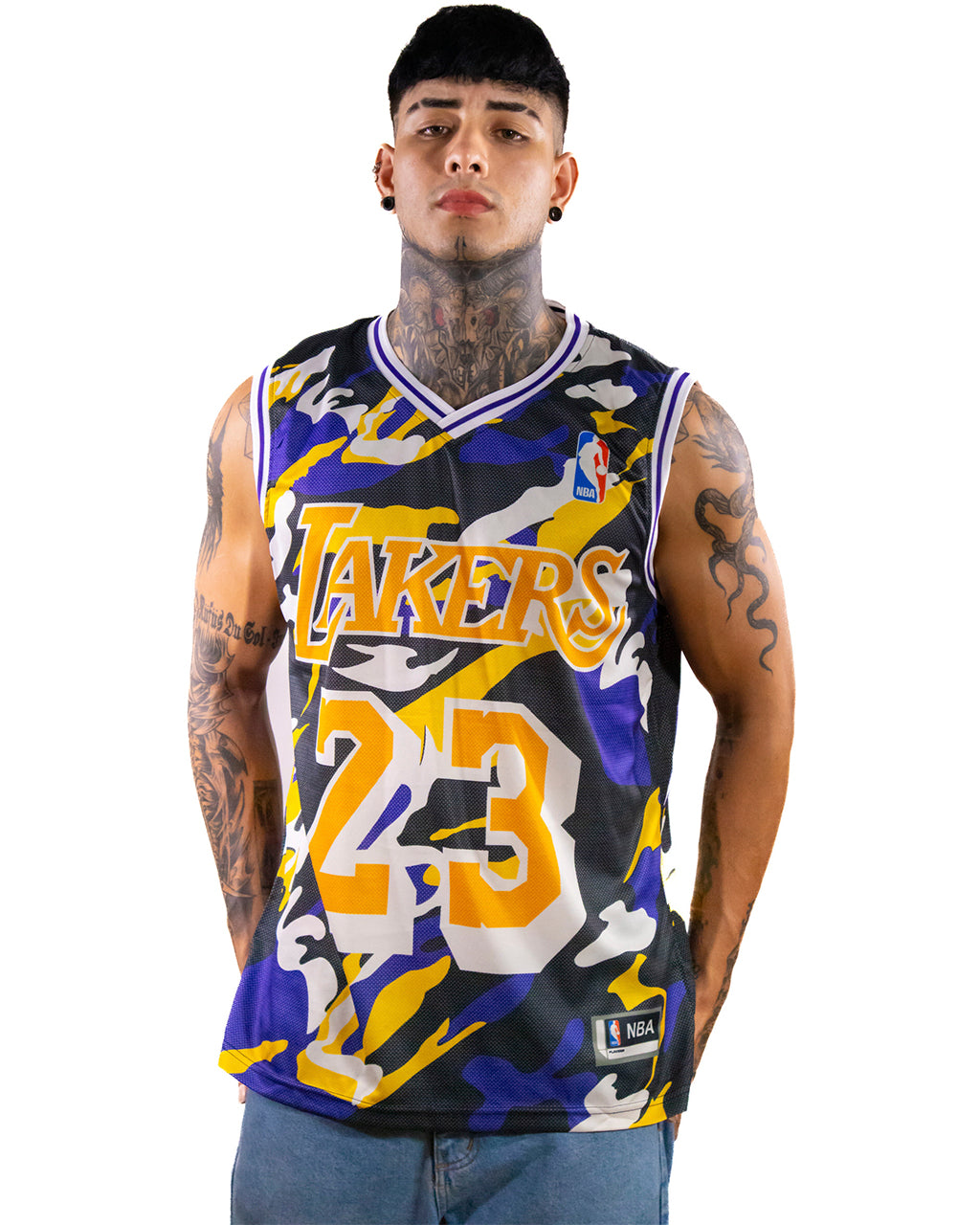 CAMISILLA LAKERS MANCHAS 23 JAMES