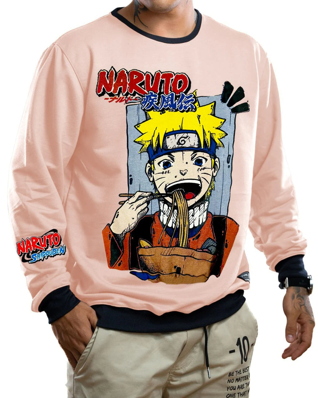 BUZO CUELLO REDONDO ROSADO NARUTO